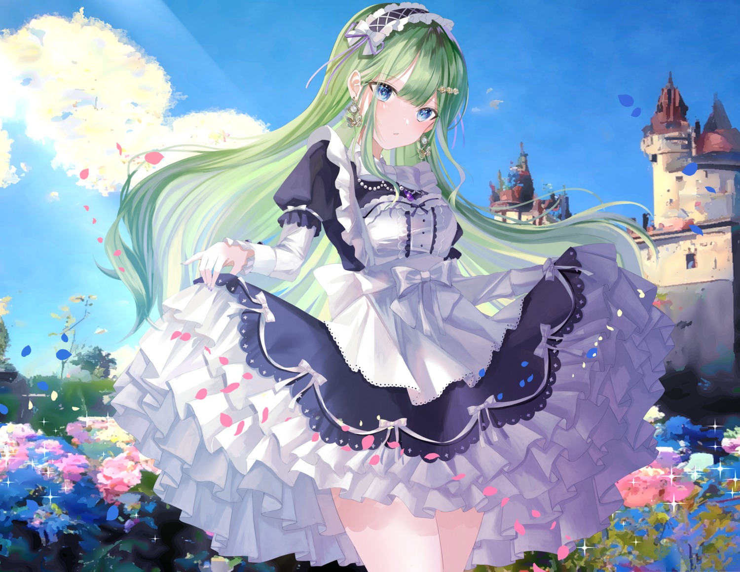 dress gothic_lolita lolita_fashion skirt_lift yumekoron