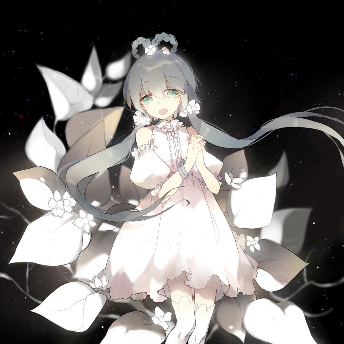 dress luo_tianyi taoi thighhighs vocaloid