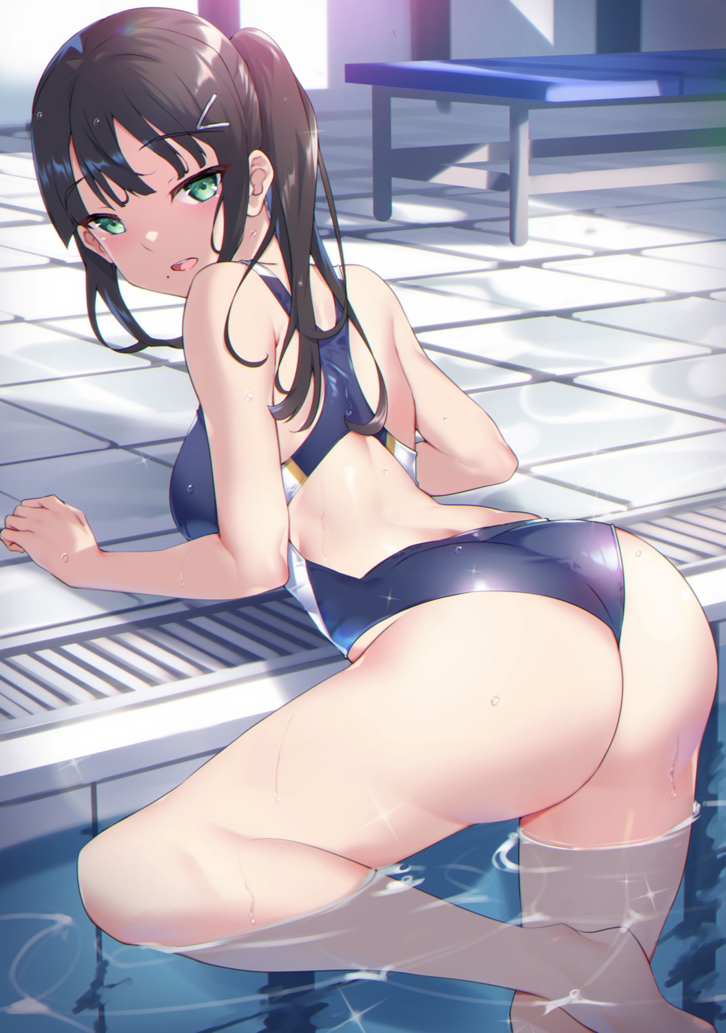 ass kurosawa_dia love_live!_sunshine!! swimsuits wet yamaori_(yamaorimon)