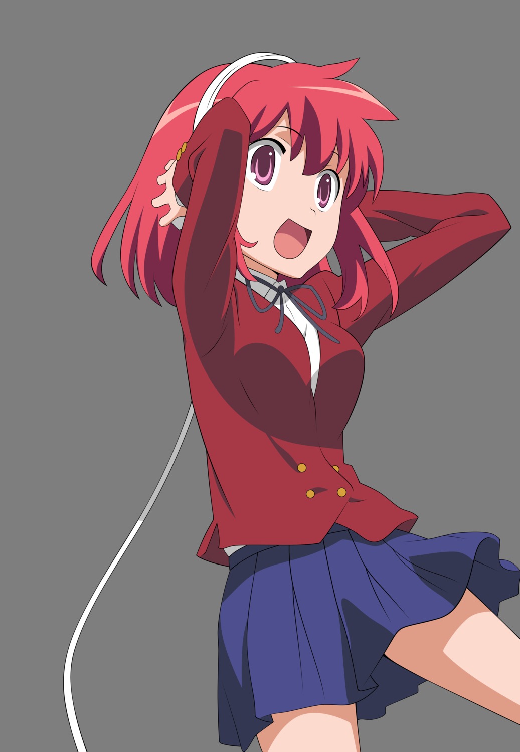 headphones kushieda_minori seifuku toradora! transparent_png vector_trace