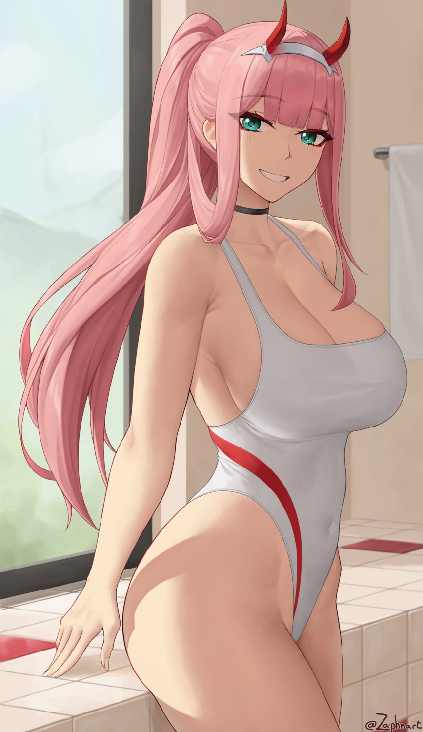 darling_in_the_franxx horns swimsuits zaphn zero_two_(darling_in_the_franxx)