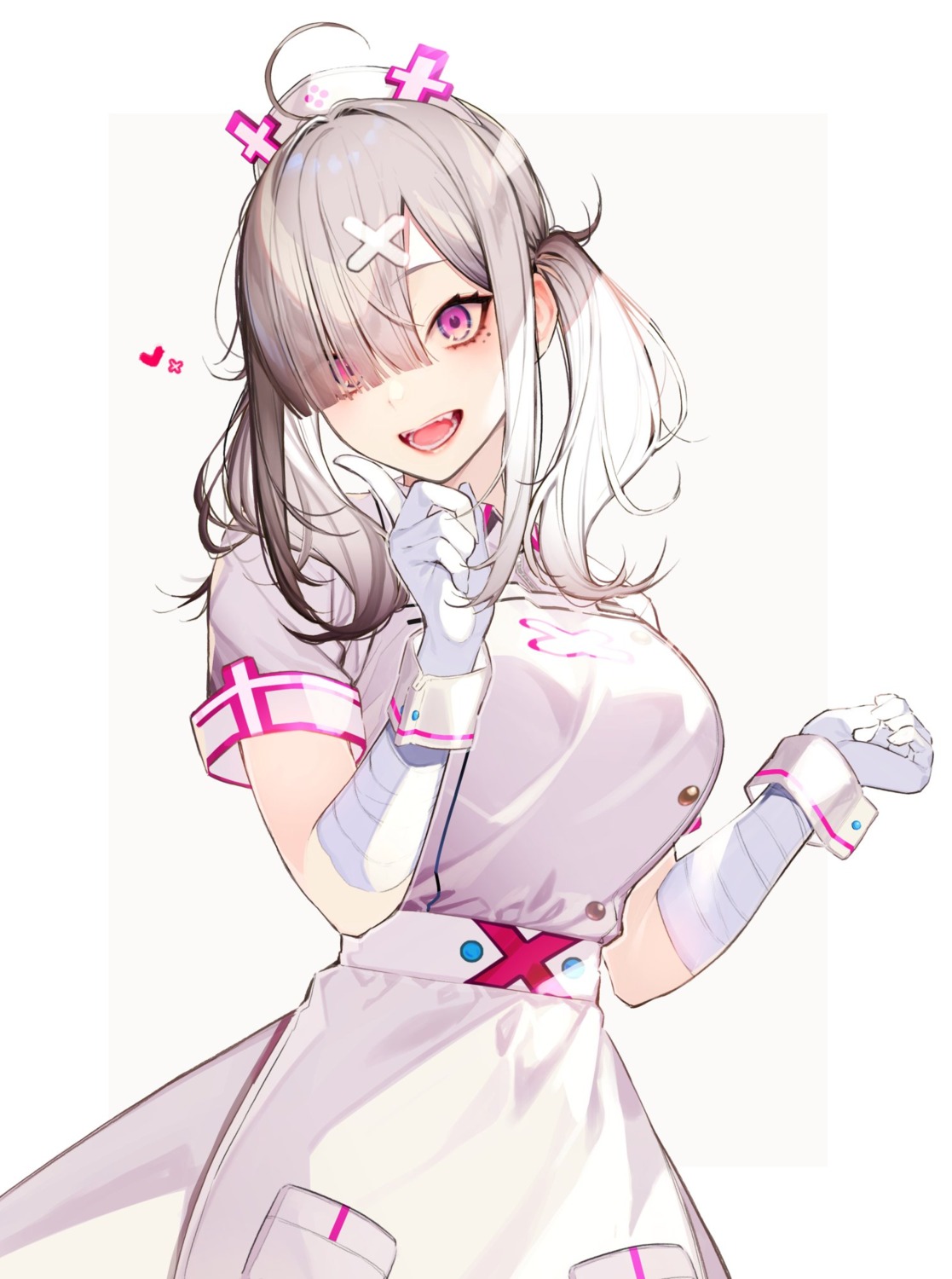 bandages bandaid kayahara nijisanji nurse sukoya_kana