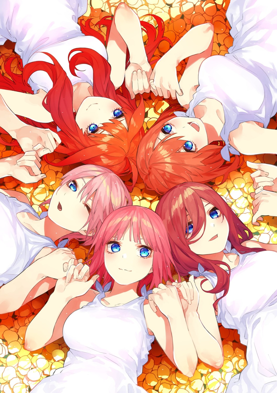 5-toubun_no_hanayome dress haruba_negi nakano_ichika nakano_itsuki nakano_miku nakano_nino nakano_yotsuba summer_dress