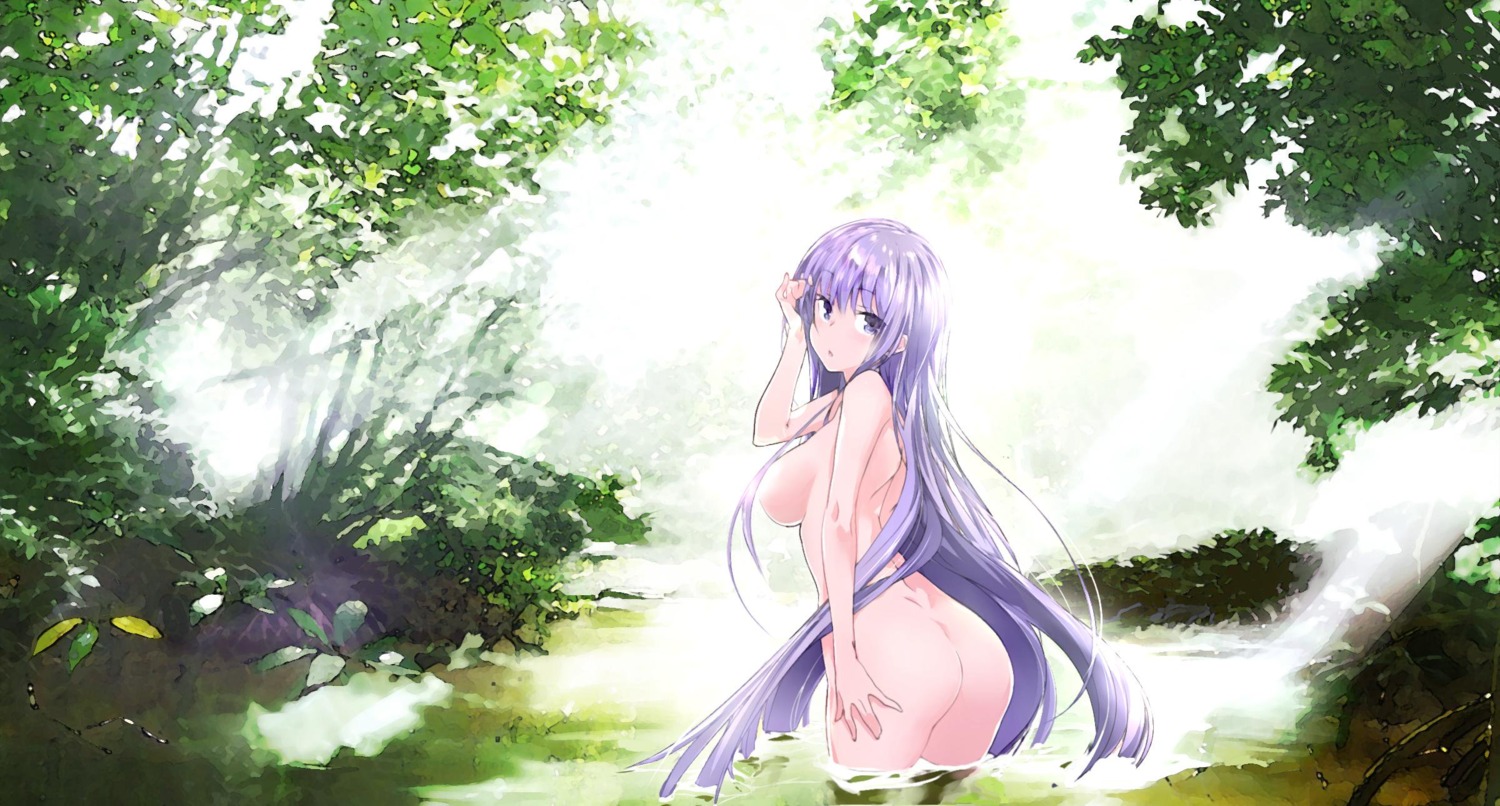 ass bb_(fate/extra_ccc) censored fate/grand_order kawagishi_keitarou naked wet