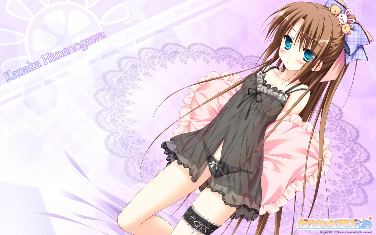 diamic_days garter himenogawa_kanaka lingerie lump_of_sugar nipples pantsu see_through sesena_yau wallpaper