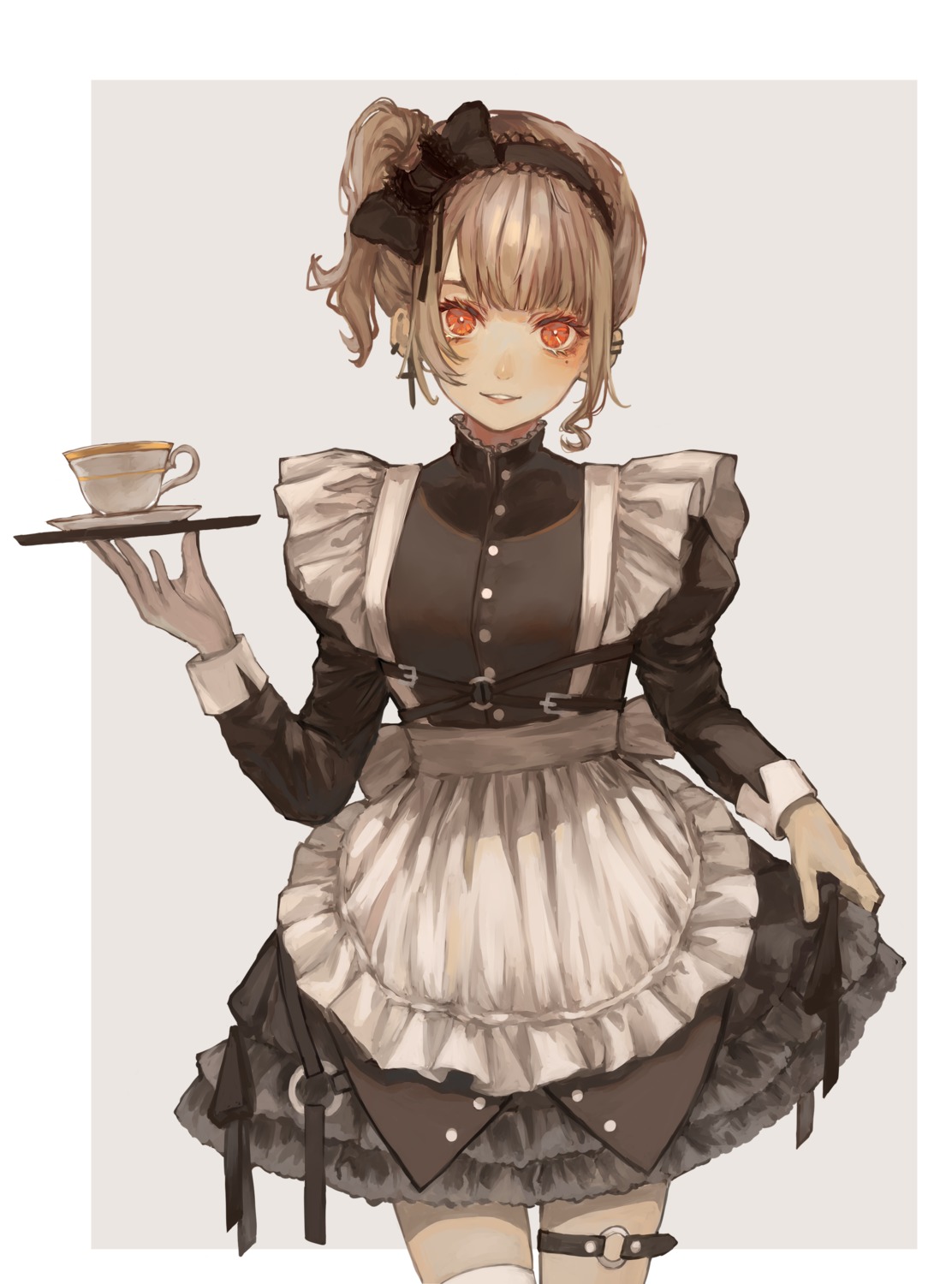 akalee garter maid skirt_lift thighhighs