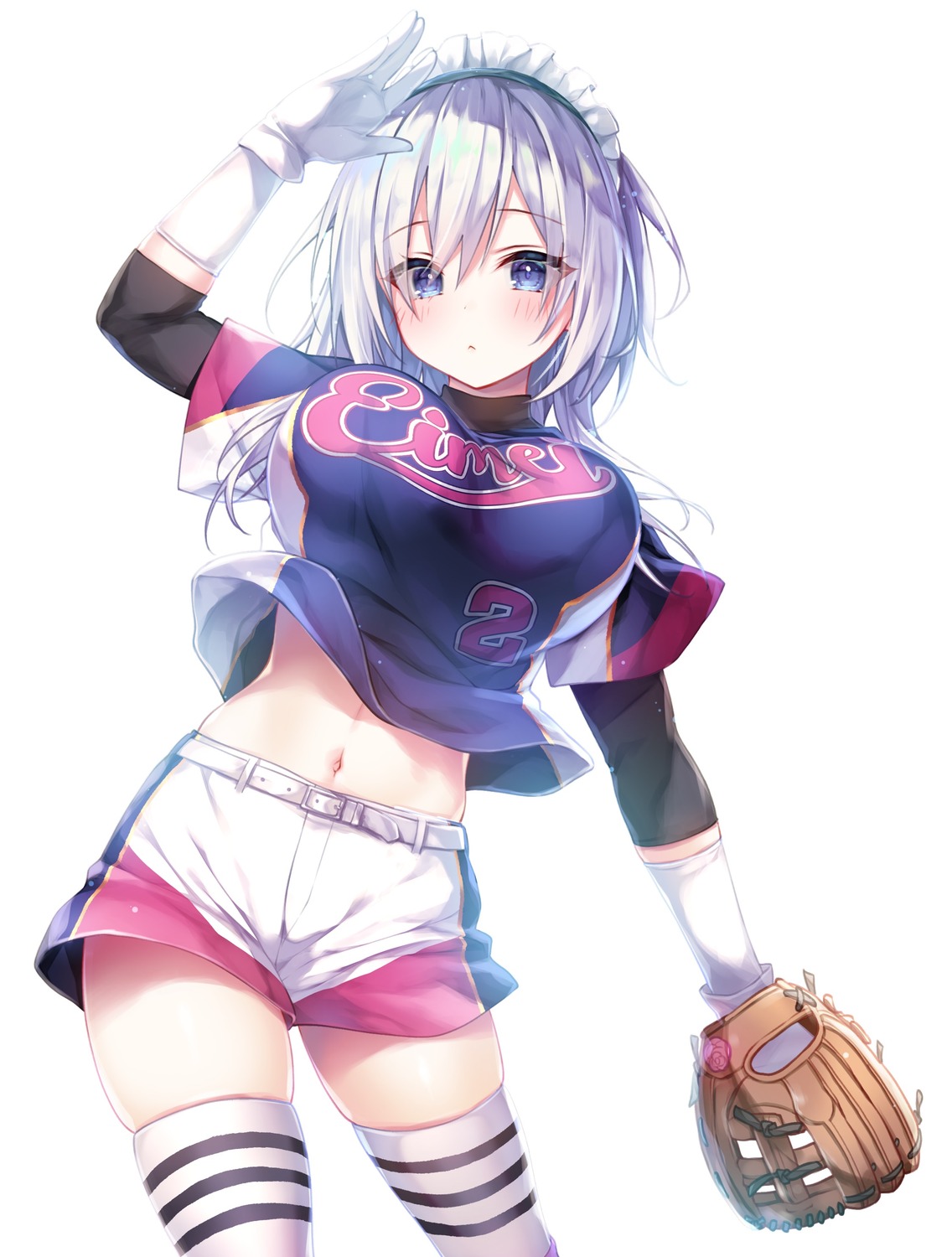 baseball himeji_shirayuki konomi liar_liar thighhighs uniform