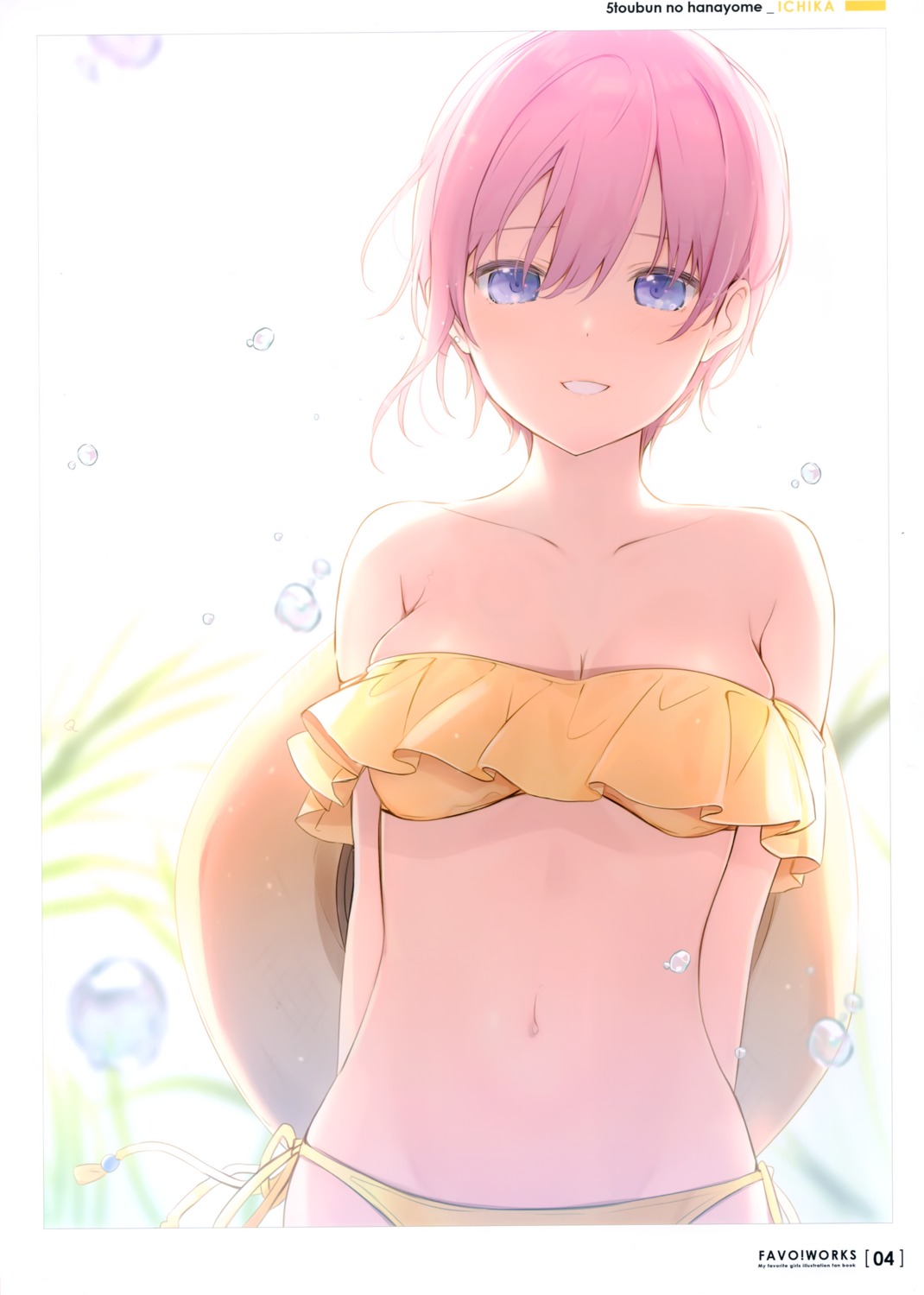 5-toubun_no_hanayome 6u bikini cleavage eternal_land nakano_ichika swimsuits