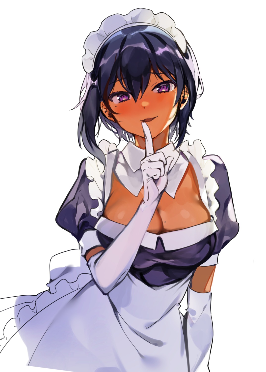 breast_hold cleavage konbu_wakame lilith_(saikin_yatotta_maid_ga_ayashii) maid saikin_yatotta_maid_ga_ayashii