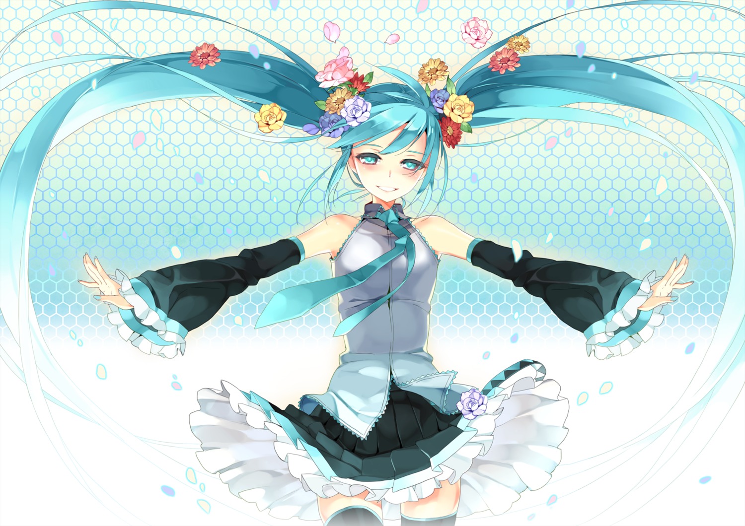 btoor hatsune_miku thighhighs vocaloid