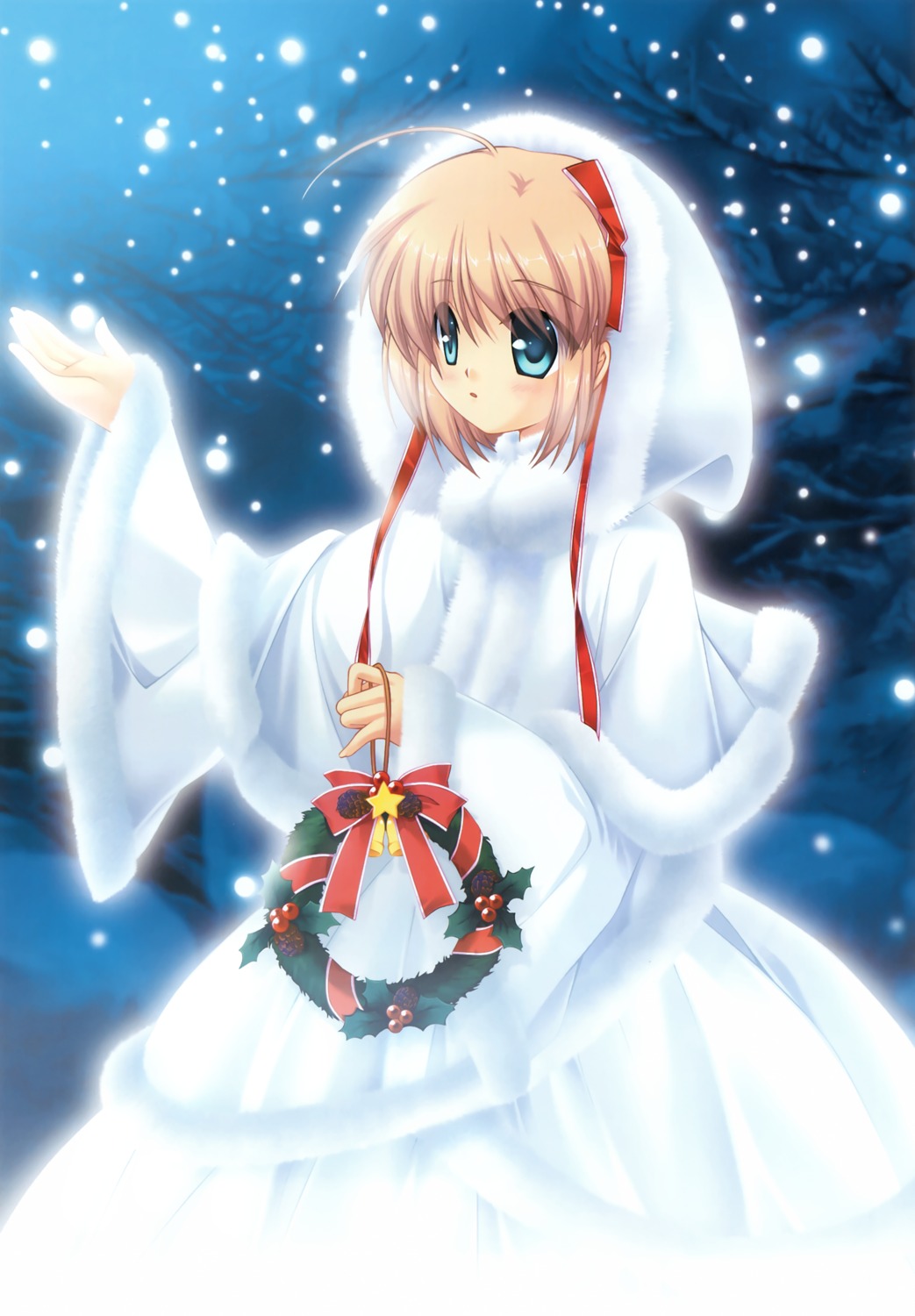 christmas dress hinoue_itaru kamikita_komari key little_busters!