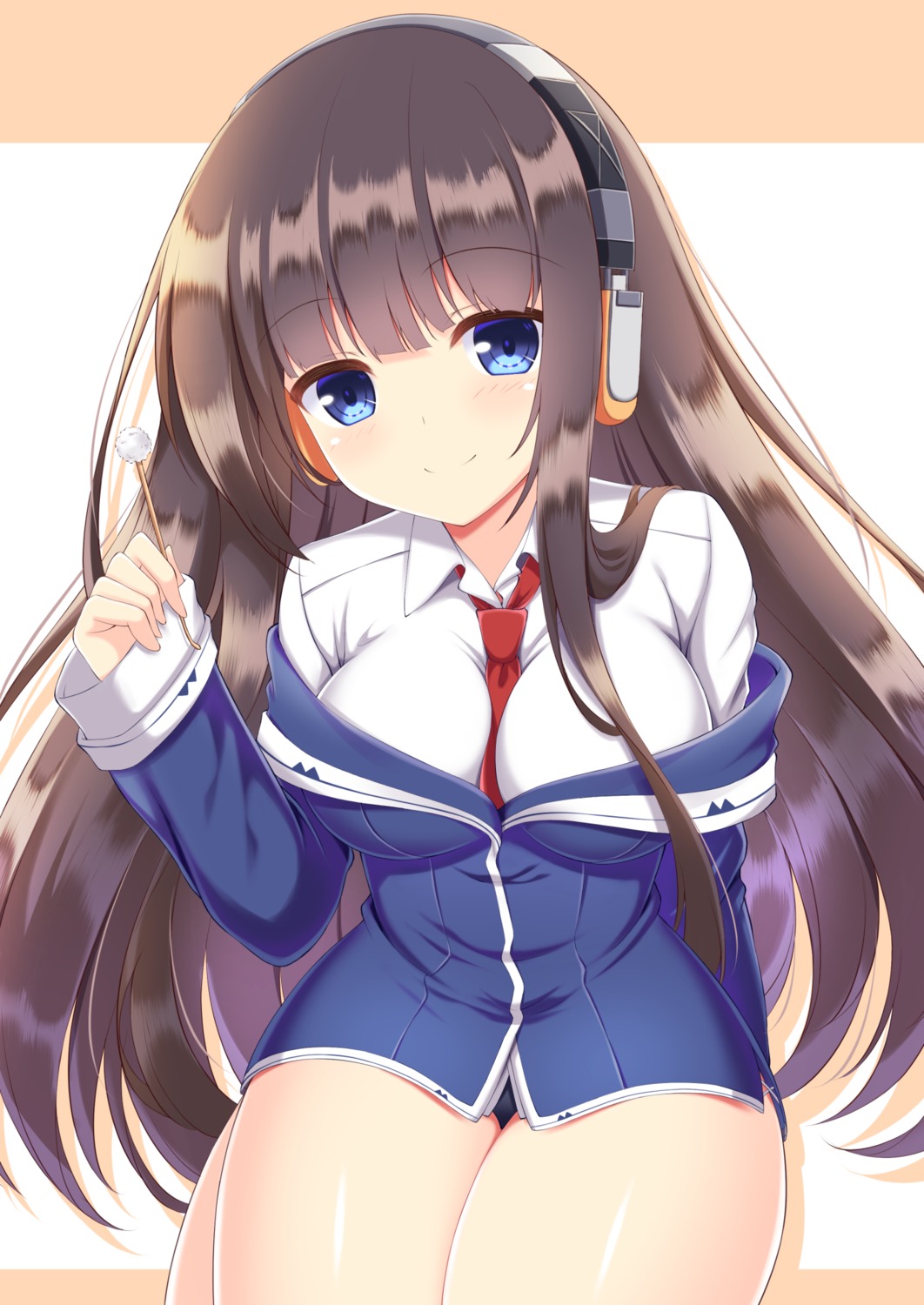 azur_lane headphones kamishiro_(rsg10679) long_island_(azur_lane) pantsu uniform