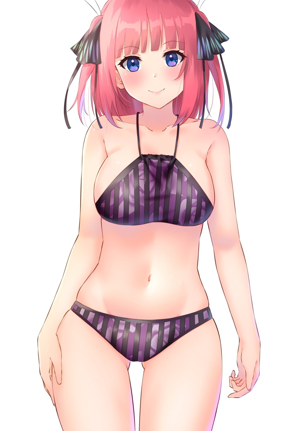 5-toubun_no_hanayome bikini hofumaso nakano_nino swimsuits