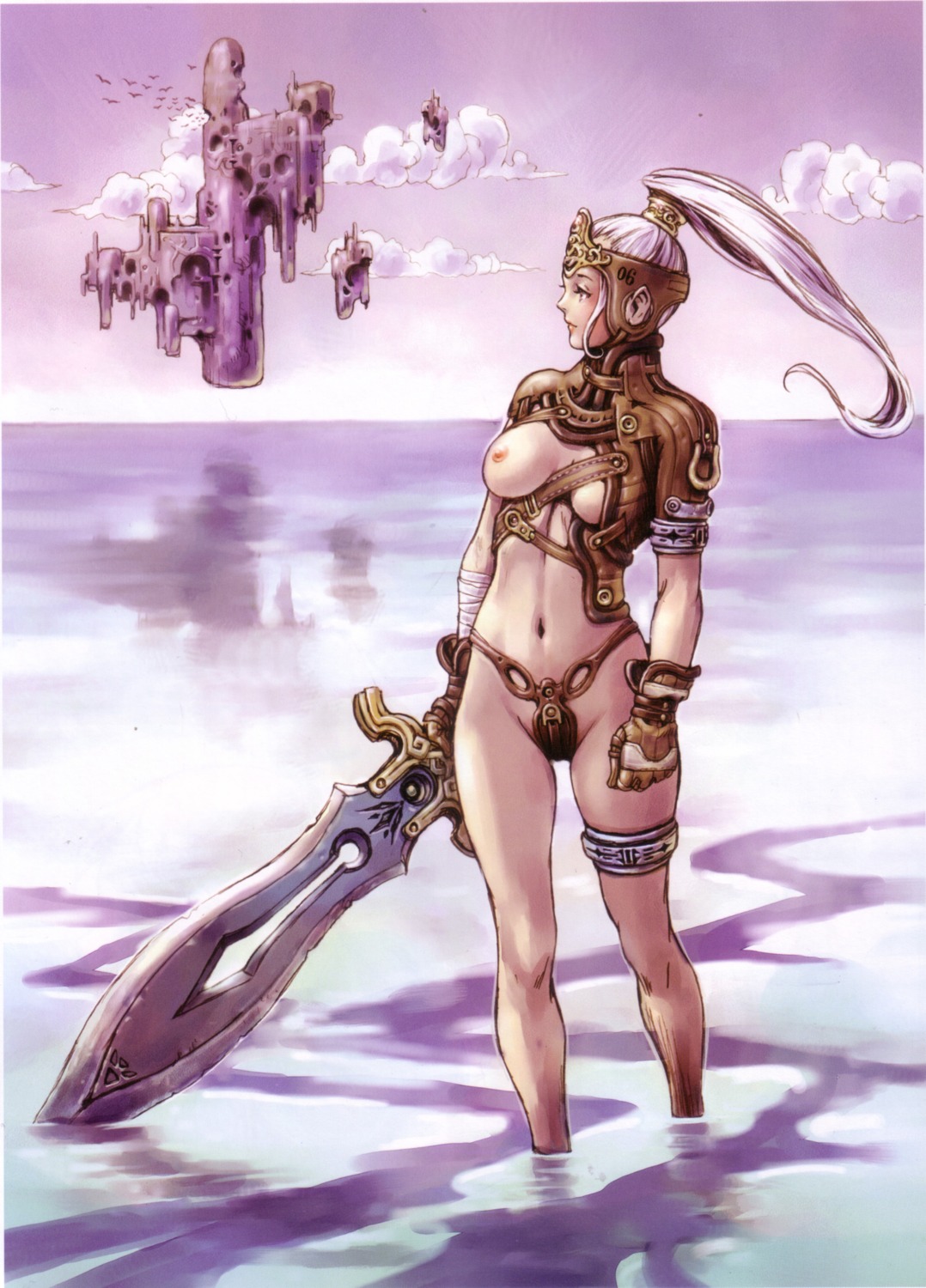 breasts nipples sword thong yamashita_shunya