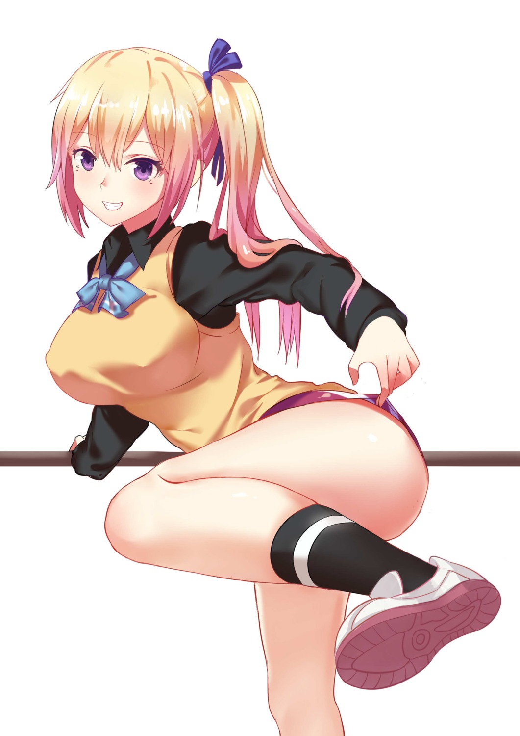 buruma kawakami_mai musaigen_no_phantom_world seifuku sweater xiao_chichi