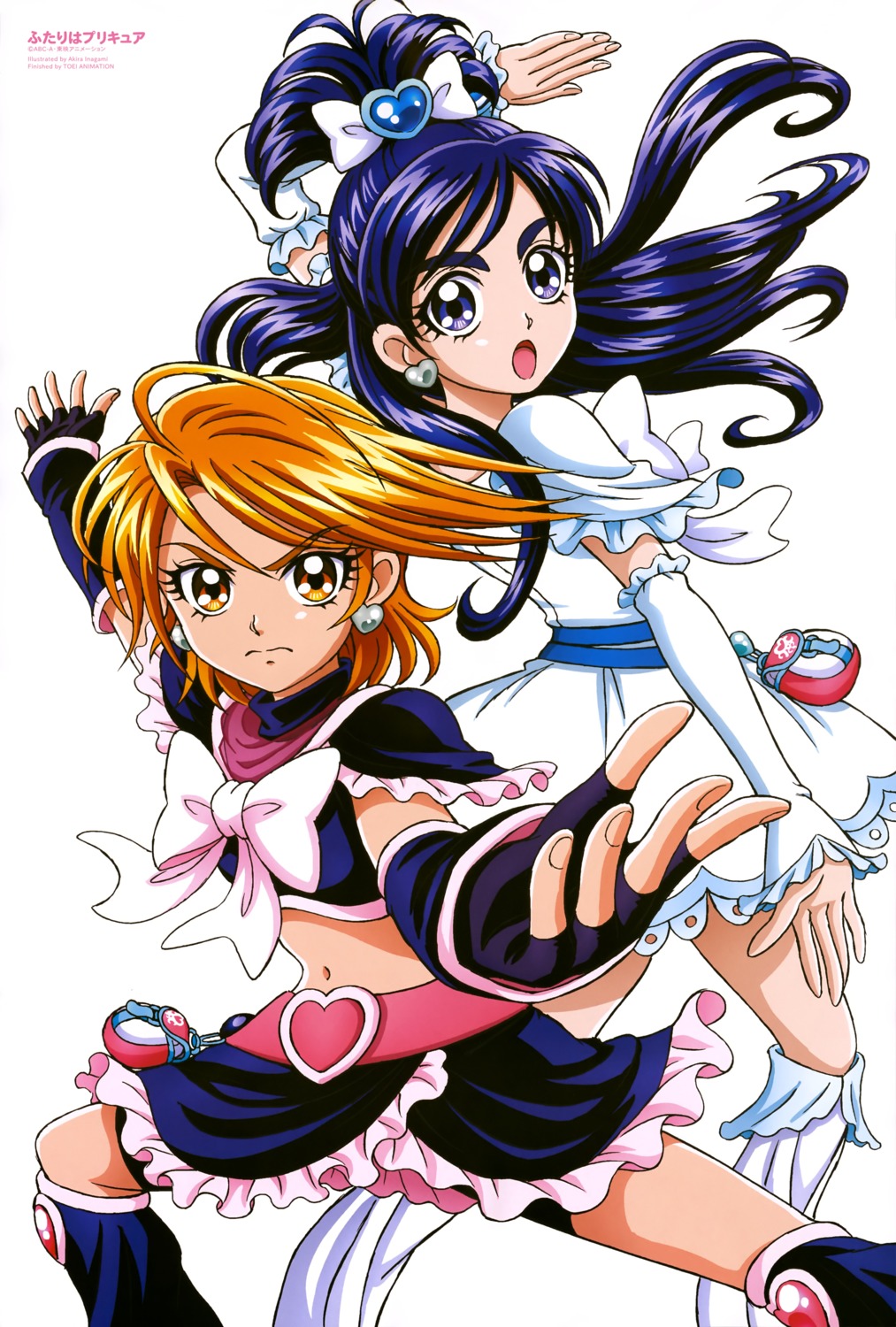 bike_shorts dress futari_wa_precure inagami_akira misumi_nagisa precure yukishiro_honoka