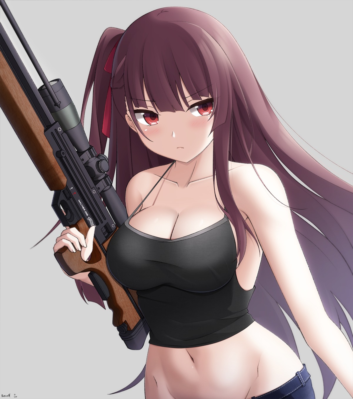 girls_frontline gun no_bra nopan tagme wa2000_(girls_frontline)