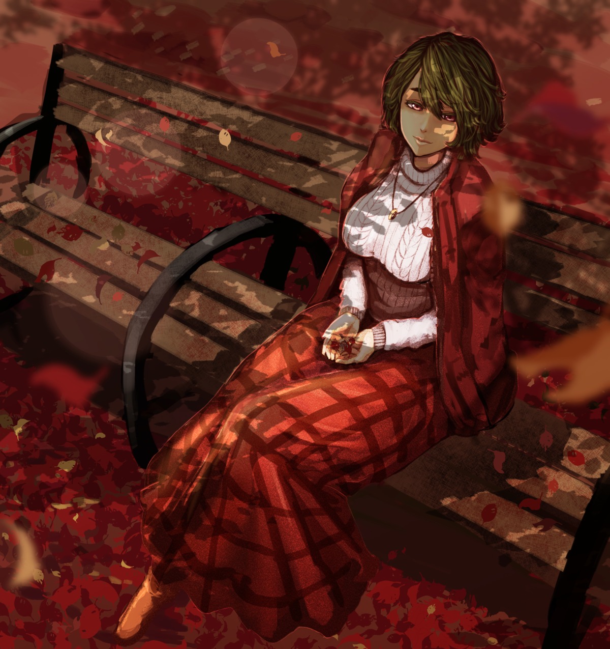 kazami_yuuka kikimifukuri sweater touhou