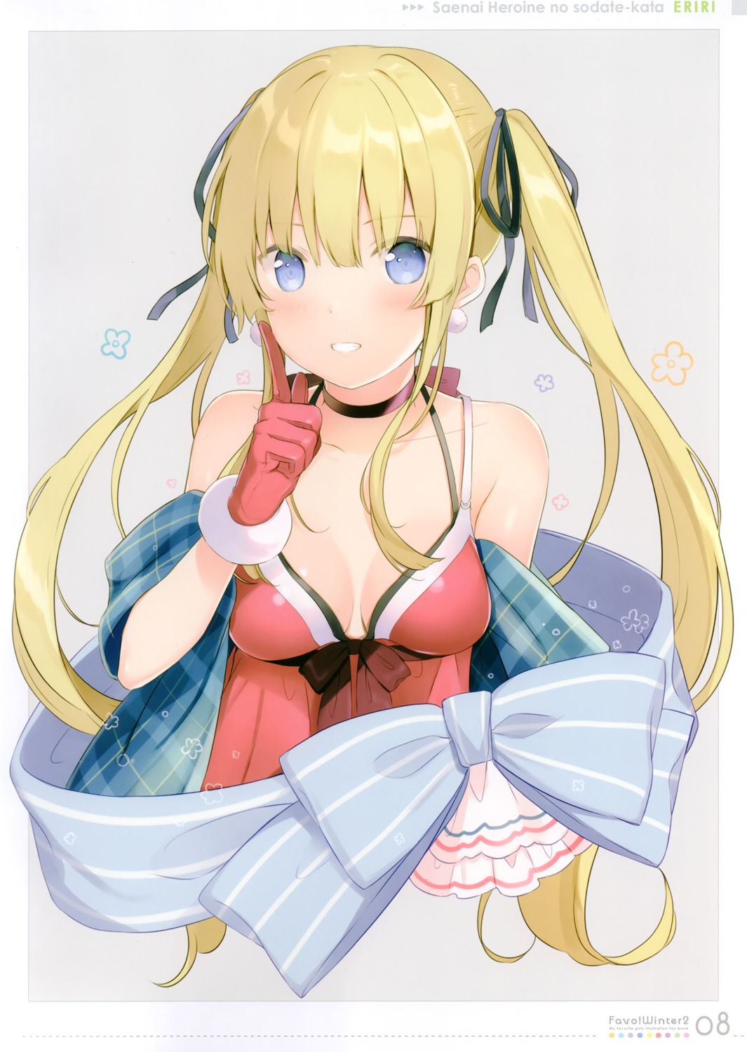 6u cleavage dress eternal_land saenai_heroine_no_sodatekata sawamura_spencer_eriri