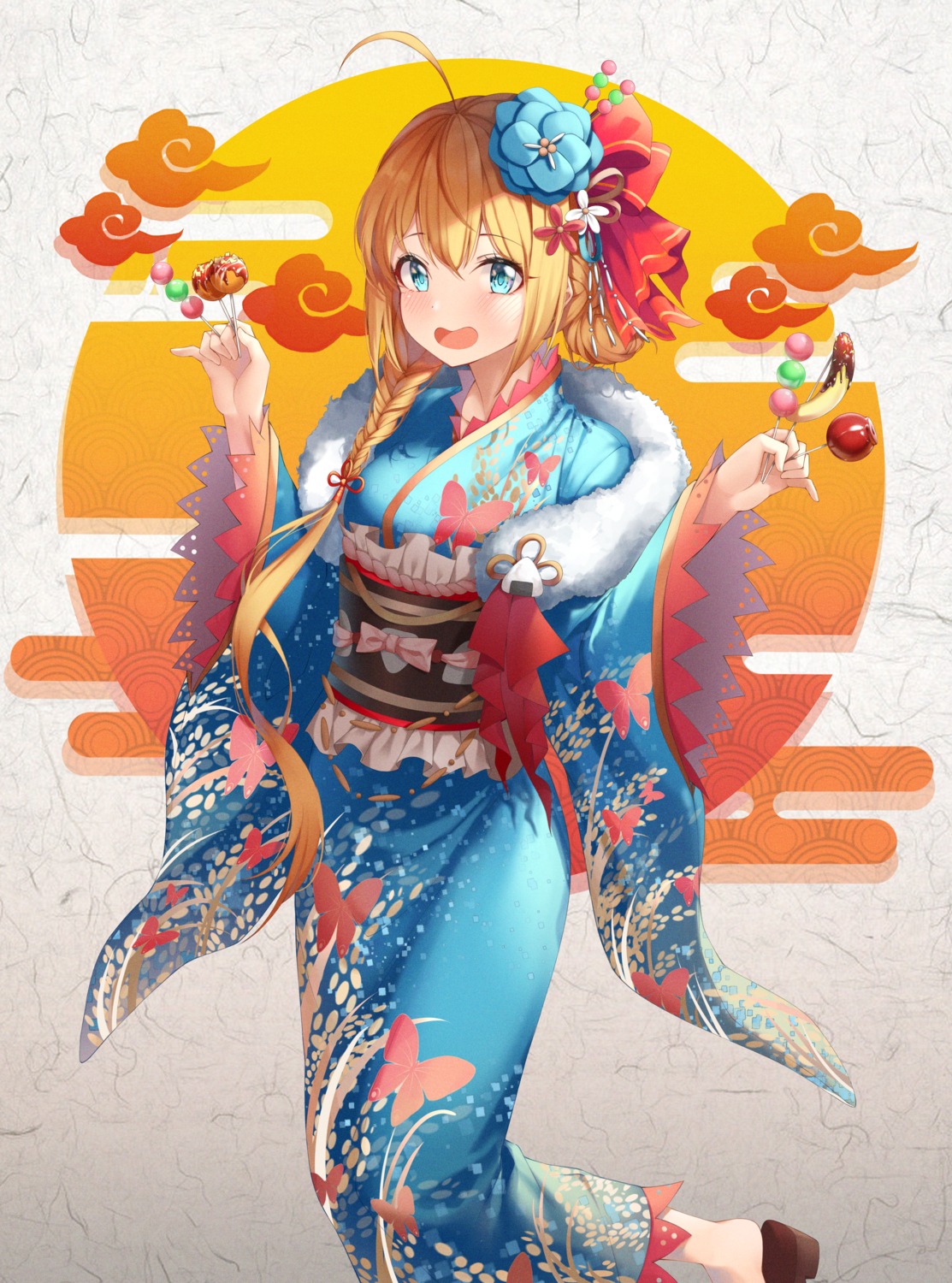 kimono pecorine princess_connect princess_connect!_re:dive w_wonjin