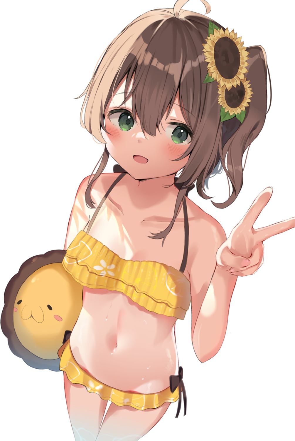 bikini cleavage hololive mizuki_ryuu natsuiro_matsuri swimsuits