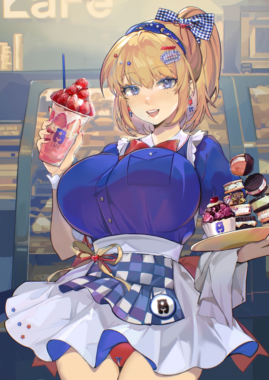 jintianhuahualema pantsu waitress