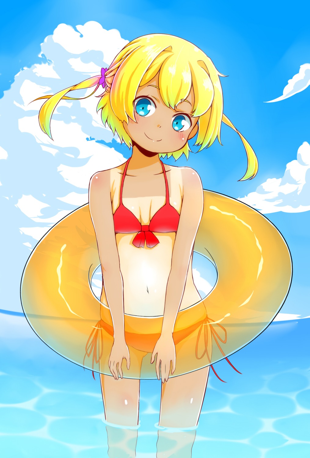 bikini frederica_irving sekaiju_no_meikyuu shin_sekaiju_no_meikyuu swimsuits tan_lines