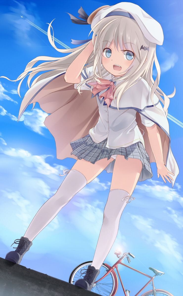 little_busters! noumi_kudryavka pantsu seifuku thighhighs u_suke