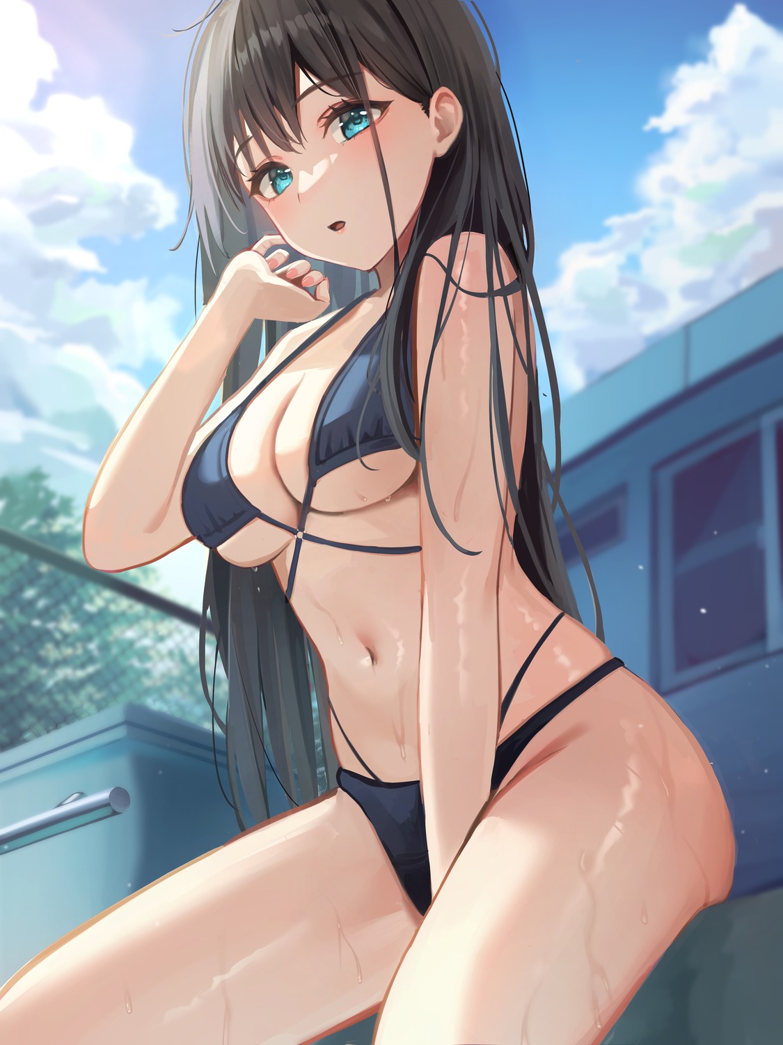 bikini fujizarashi shibuya_rin swimsuits the_idolm@ster the_idolm@ster_cinderella_girls