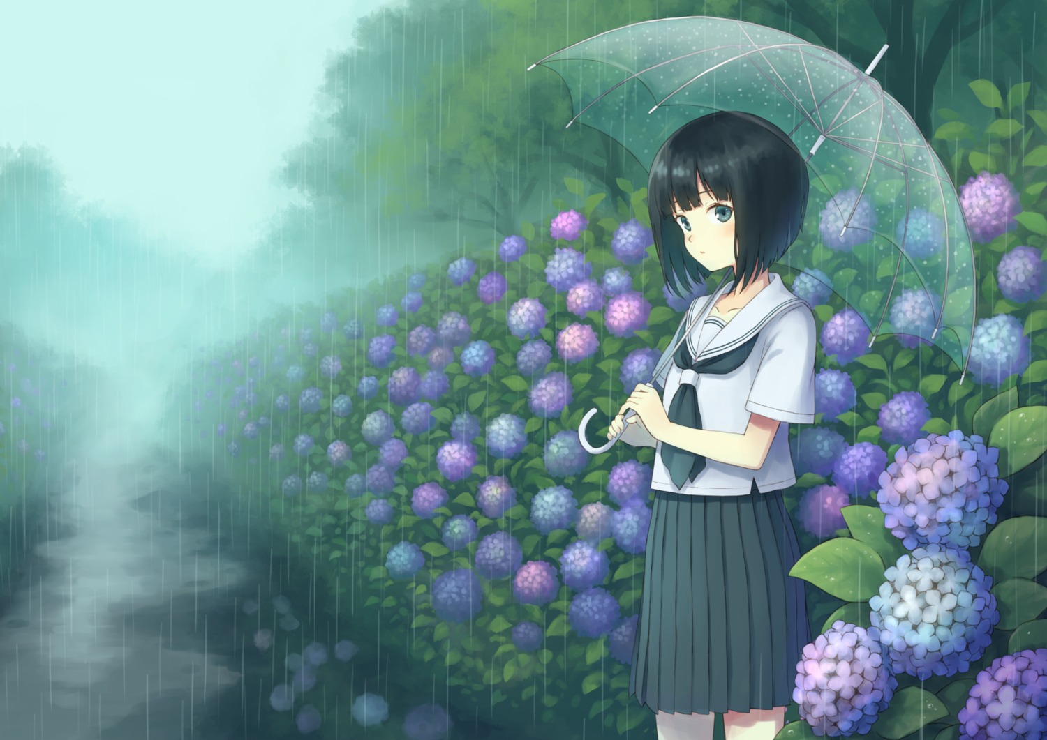 104_(artist) seifuku umbrella