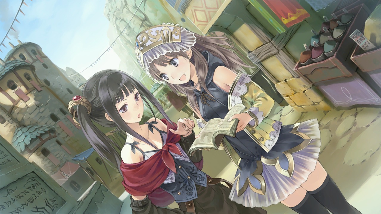 atelier atelier_totori game_cg kishida_mel mimi_houllier_von_schwarzlang thighhighs totooria_helmold