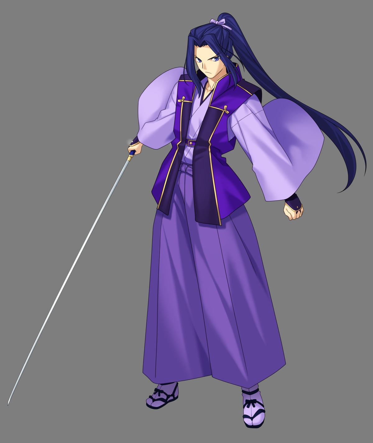 asian_clothes assassin_(fsn) fate/stay_night fate/unlimited_codes male sword transparent_png type-moon weapon