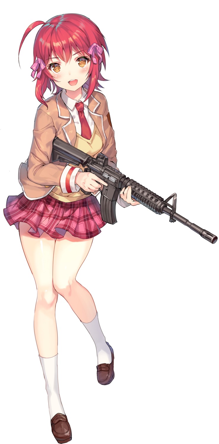 bullet_girls gun momoko_(momopoco) seifuku