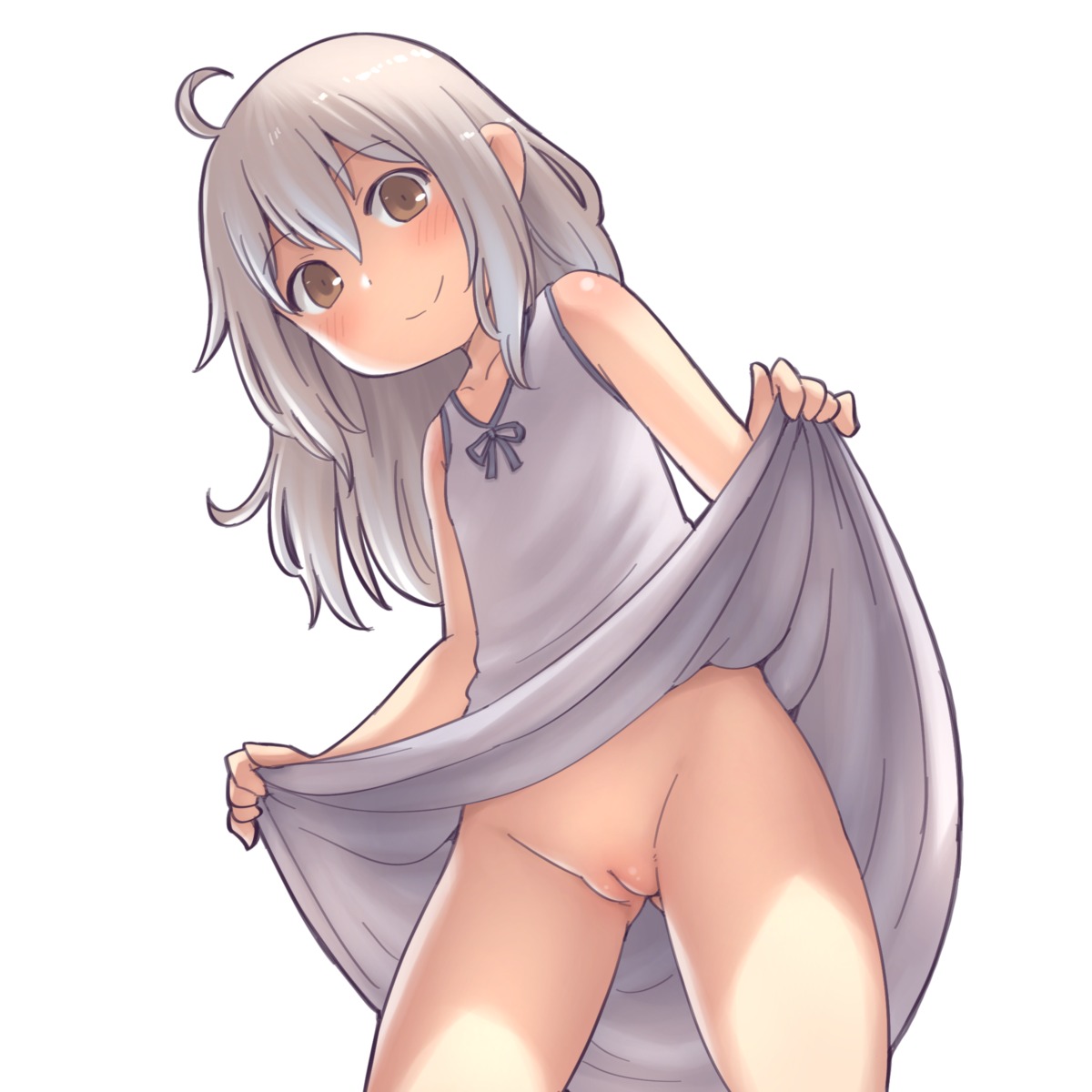 aaaa_(quad-a) dress loli nopan pussy skirt_lift uncensored