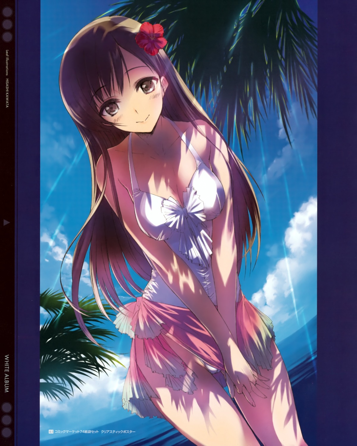 kawata_hisashi leaf morikawa_yuki swimsuits white_album