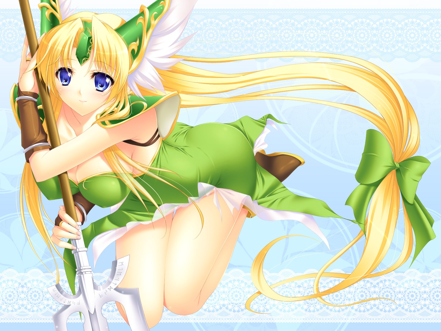 cleavage erect_nipples nakano_sora riesz seiken_densetsu seiken_densetsu_3 wallpaper