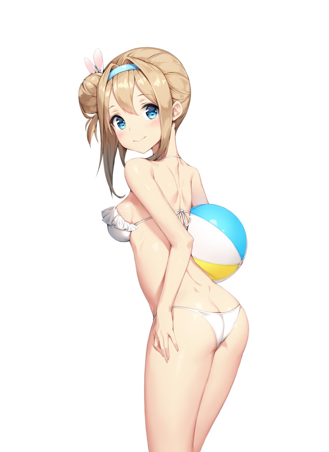 ass bikini girls_frontline mokew suomi_kp31_(girls_frontline) swimsuits