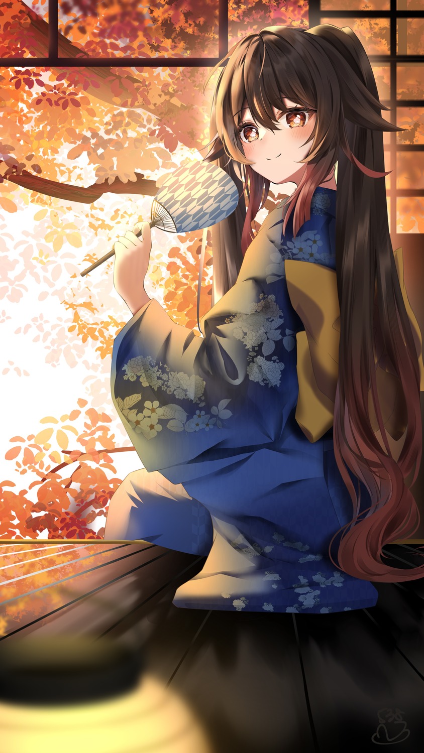 genshin_impact hu_tao kimono komiya_latte