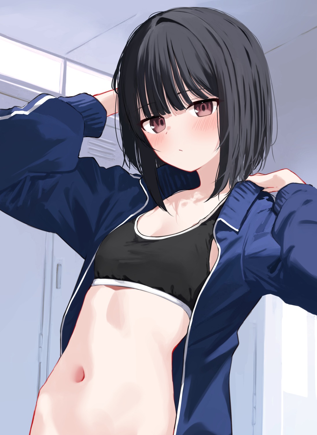 bra gym_uniform loli memekko open_shirt