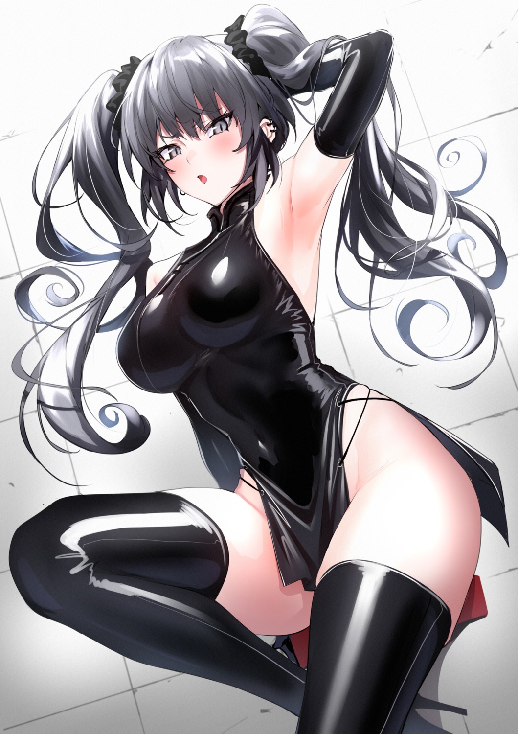 chinadress heels thighhighs ulrich_(tagaragakuin)