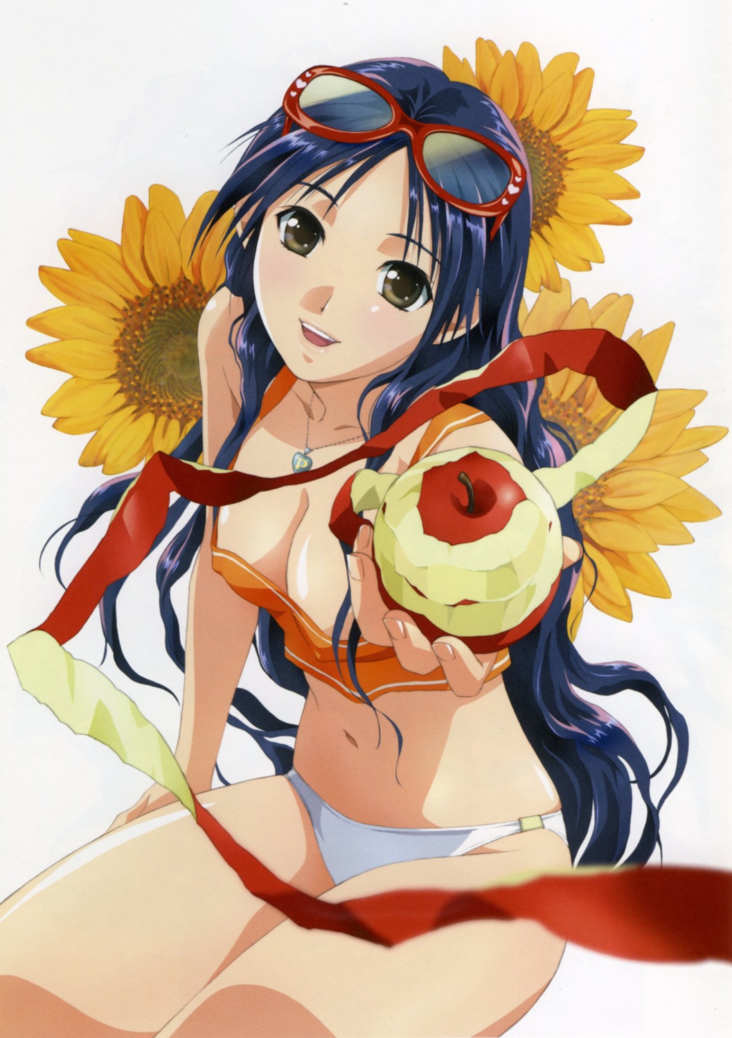 cleavage erect_nipples megane p-mate rin_sin swimsuits