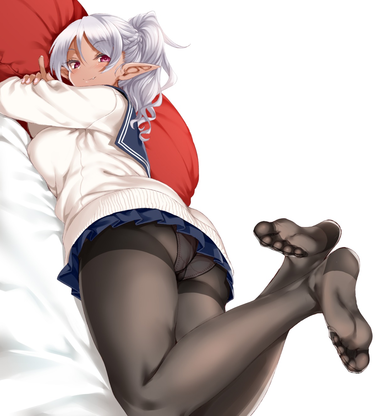 ass cameltoe cle_masahiro feet pantsu pantyhose seifuku sweater