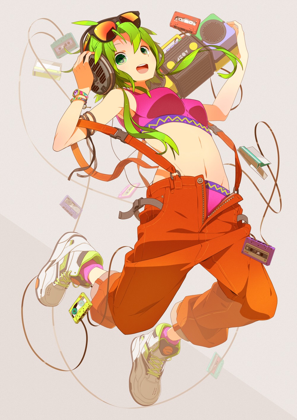 gumi headphones tomioka_jirou vocaloid