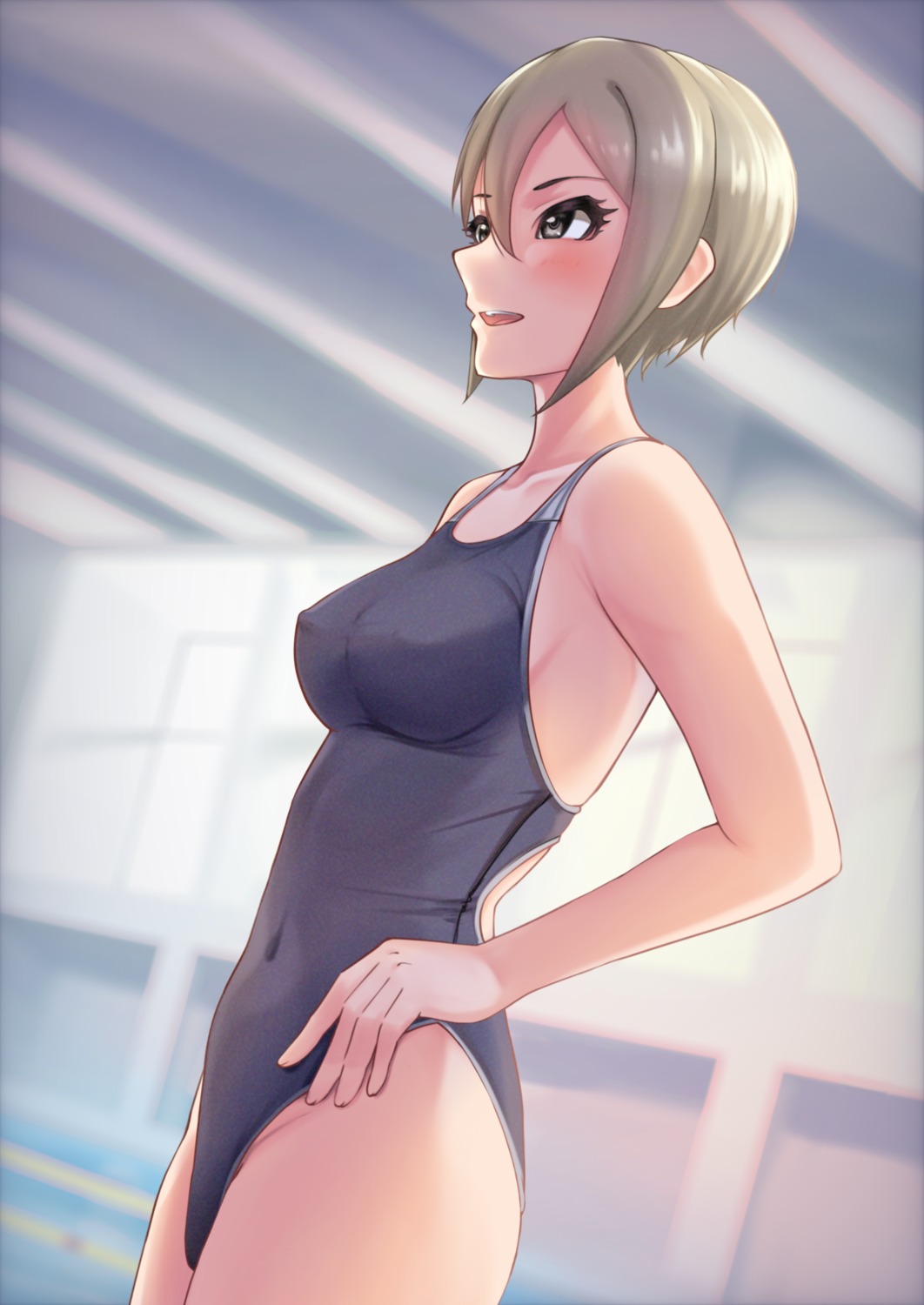 erect_nipples shiomi_shuuko swimsuits t.r the_idolm@ster the_idolm@ster_cinderella_girls