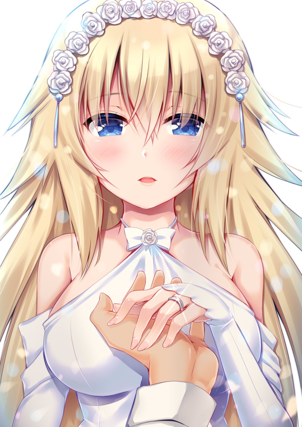 dress fate/apocrypha fate/stay_night jeanne_d'arc jeanne_d'arc_(fate) ko_yu wedding_dress