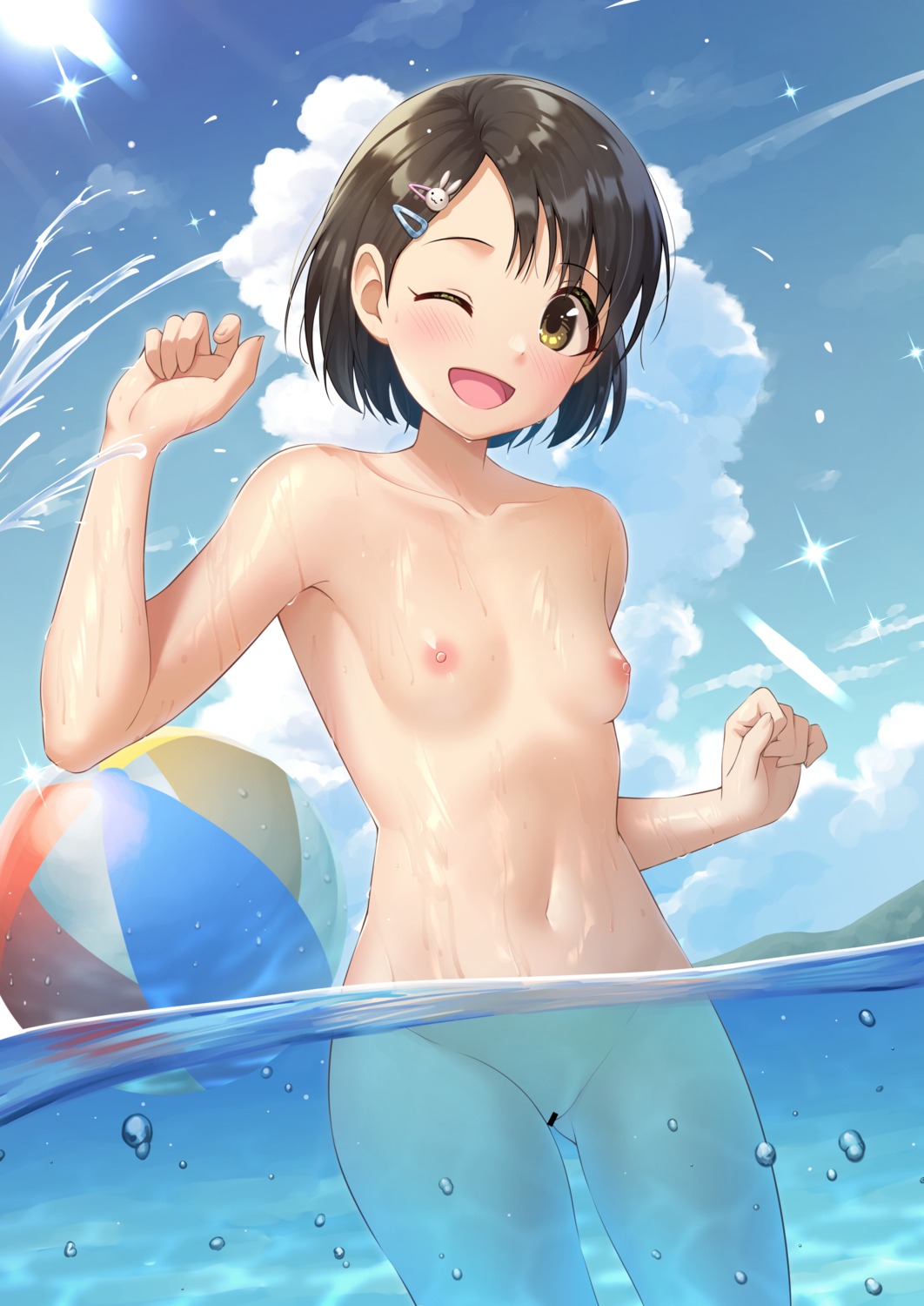 censored loli naked nipples pussy sasaki_chie the_idolm@ster the_idolm@ster_cinderella_girls the_idolm@ster_cinderella_girls_u149 tsunenorip wet