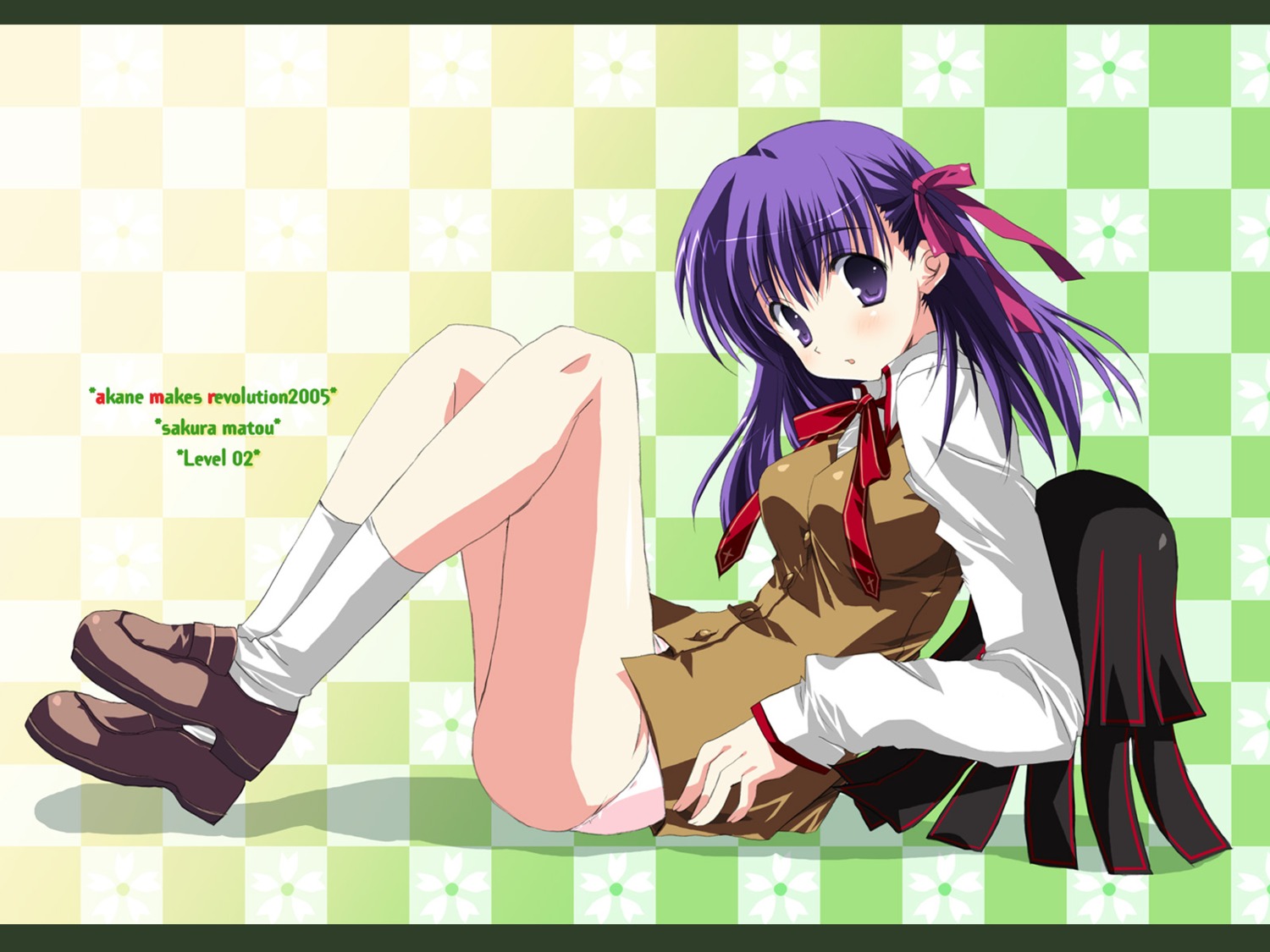 fate/stay_night ikegami_akane matou_sakura pantsu seifuku wallpaper