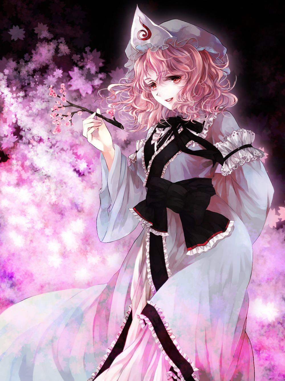 awa_toka saigyouji_yuyuko touhou