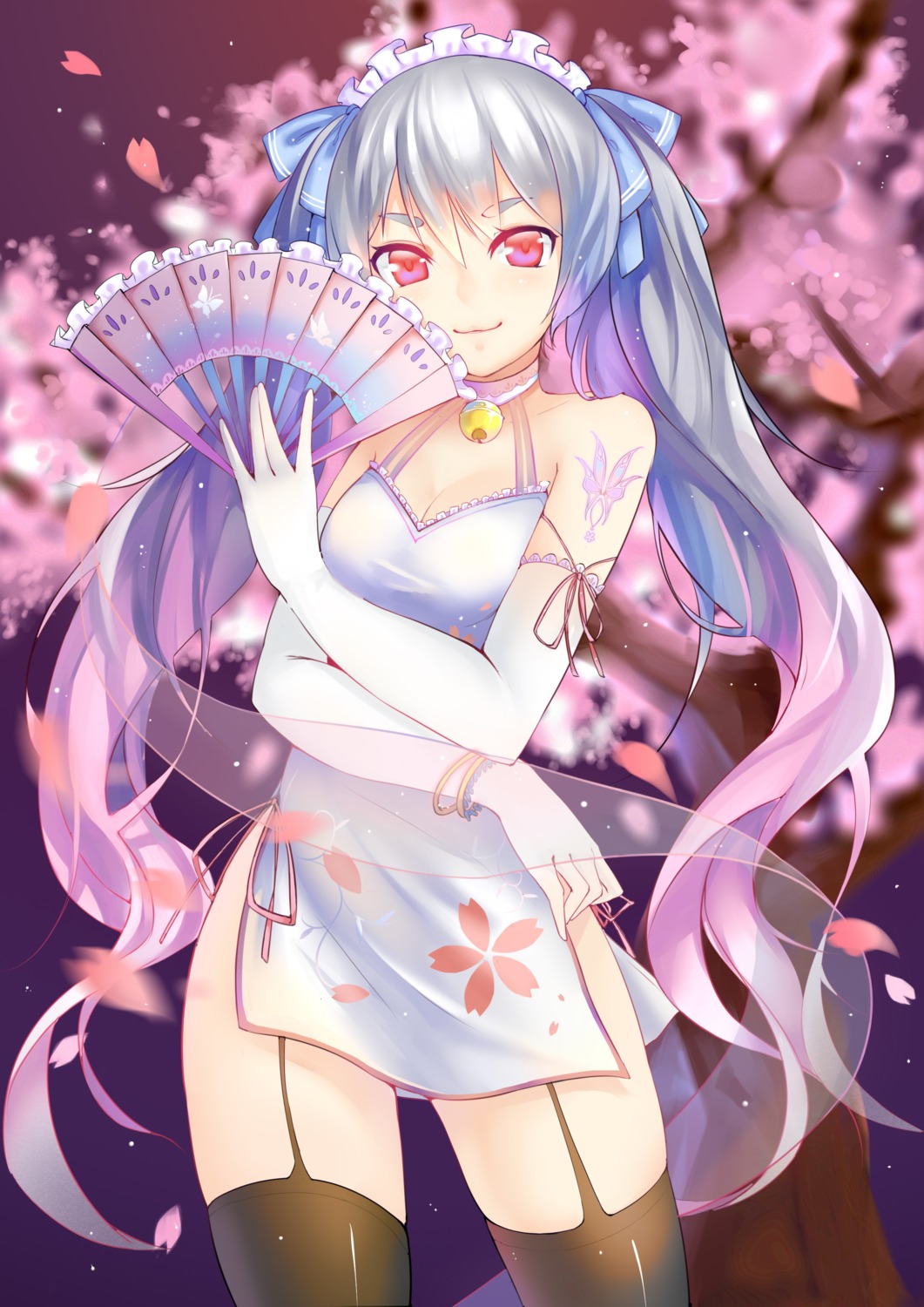 chinadress cleavage dress romance_sangoku stockings tagme tattoo thighhighs tojoy_game