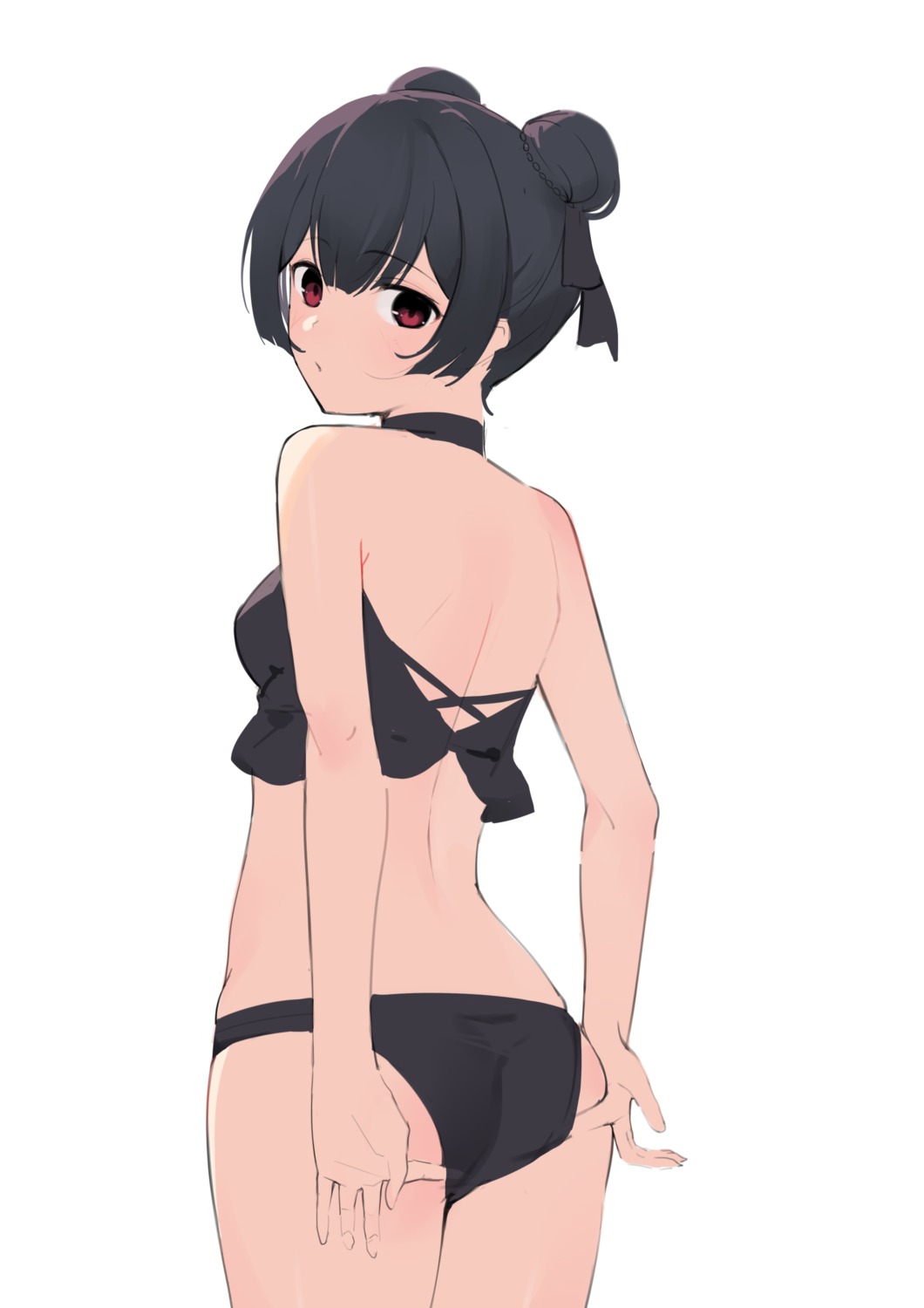 ass bikini gin00 morino_rinze sketch swimsuits the_idolm@ster the_idolm@ster_shiny_colors